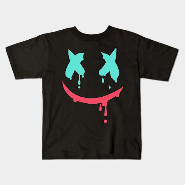 Smile Face Kids T-Shirt by tacimey